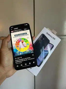Samsung A15 Ram 8gb Kencang Mulus Garansi Aktif Sein warna Hitam Navy