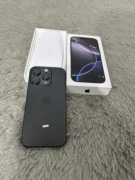 Iphone 16 pro 128gb ibox Black titanium garansi on juni 2026