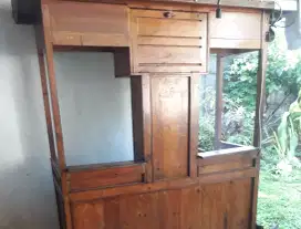 Gerobak mie ayam kayu jati belanda