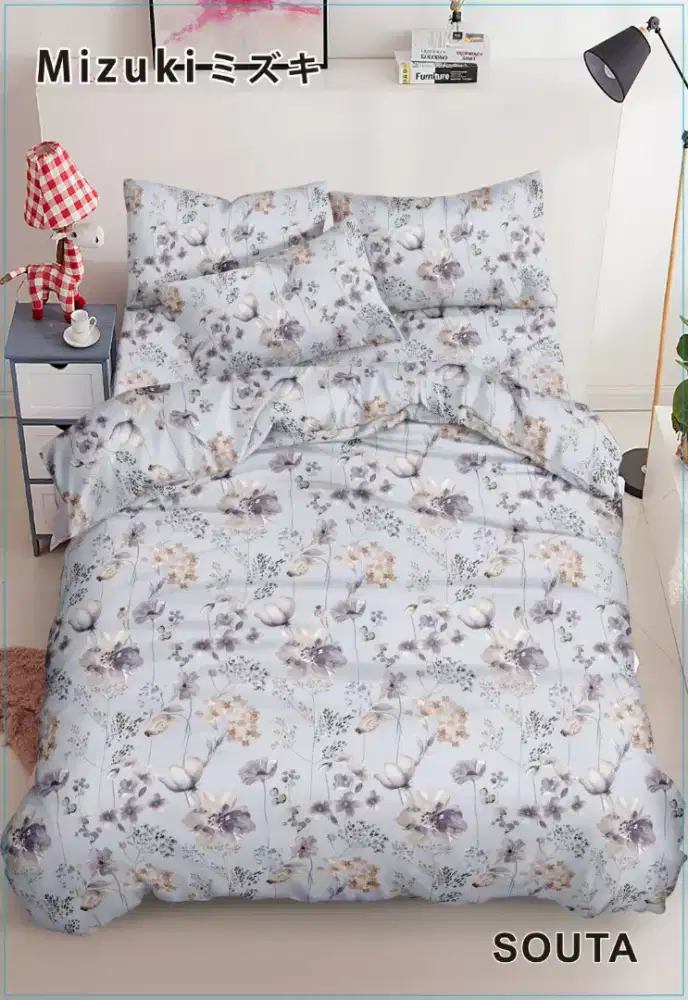 Selimut bedcover motif kosongkan lemari
