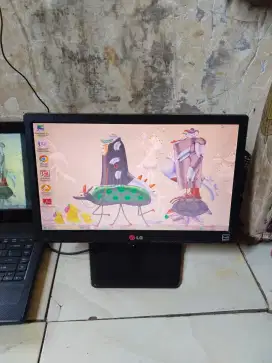 Monitor led LG 16 inch normal siap pakai free ongkir surabaya