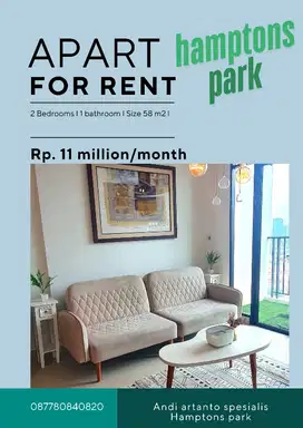 Spesialis apartement Hamptons park 2 bedroom good unit
