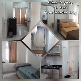 Tersedia Unit sewa Studio & 2kamar FF Bulanan & Tahunan Green Pramuka