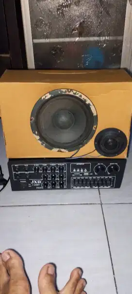 Jual ampli JXD F-328BT,+ speker subwofer dan twiter
