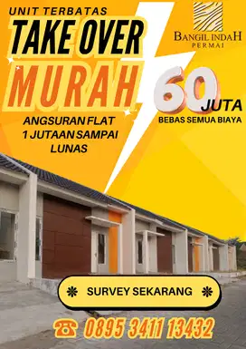 Rumah Dijual Take OverMurah di Bangil Indah Permai