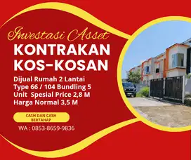Bundling Rumah type 66/104 untuk kos kosan dan kontran 5 unit