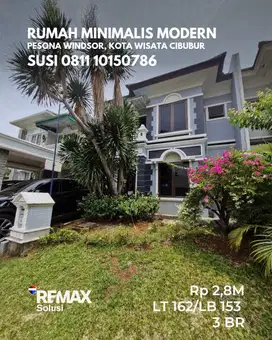 DIJUAL RUMAH MINIMALIS MODERN SIAP HUNI DI KAWASAN KOTA WISATA CIBUBUR
