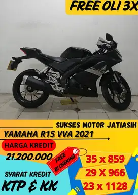 YAMAHA R15 VVA 2021 bisa cash dan kredit