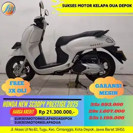 HONDA NEW SCOOPY PRESTIGE 2025 CASH/KREDIT SYARAT MUDAH PROSES CEPAT
