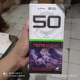 Infinix Note 50S 5G 8/256 Baru dan garansi resmi