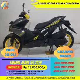 YAMAHA AEROX 155 2020 CASH/KREDIT DP MULAI 500RB AJA