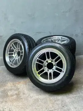 Velg JF Luxury RPT Asli Polish R18 + Ban Accelera 651 Sport 255/50 R18