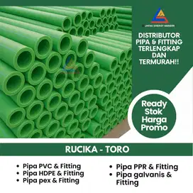 READY PIPA PPR PN10 PN16 PN20 panjang 4mtr