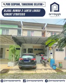 DIJUAL CEPAT RUMAH 2 LANTAI CLUSTER PURI SERPONG