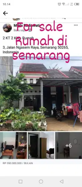 Di sewakan/Dijual