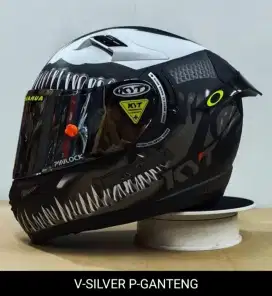 KYT k2 rider visor silver