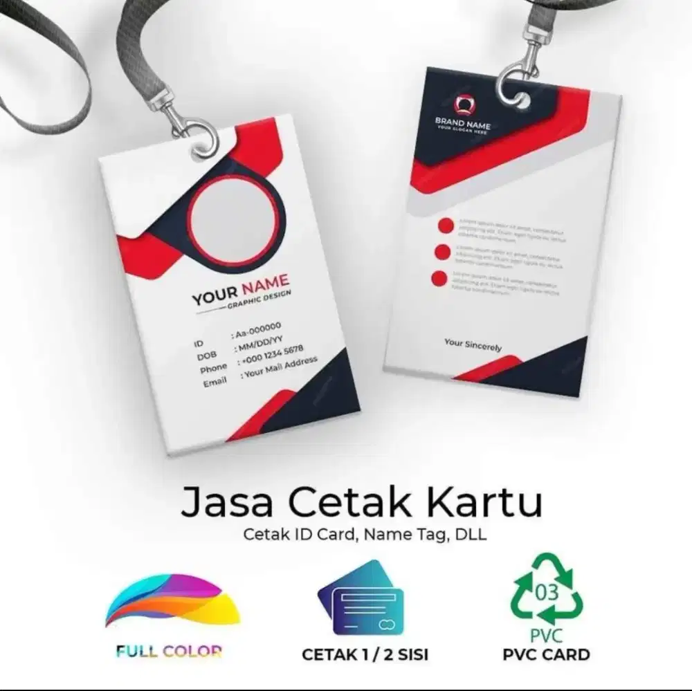 Jasa Cetak Kartu PVC BPJS, ID CARD, NPWP,MY PERTAMINA, Absensi Dll