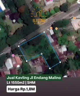 Jual tanah kavling siap bangun jl endang malino