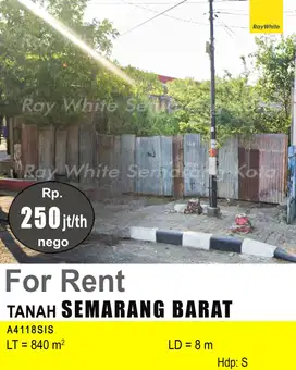 DISEWAKAN TANAH DI SEMARANG BARAT A4118