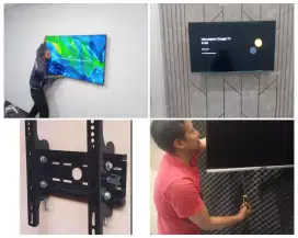 Braket +pasang atau pasang saja jika sudah ada bracket breket led tv