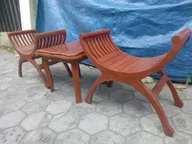 meja kursi teras jati