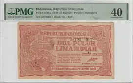 Uang PMG ORIDA 1948 - 25 Rupiah
