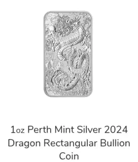Perak Murni 99.99 Pertmint Australia seri NAGA