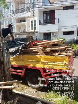Jasa buang puing dan sampah proyek