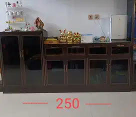 RAK ALUMINIUM KACA FULL RIBEN