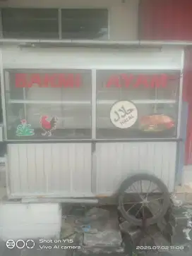 Jual.cepat gerobak bekas mie ayam halall