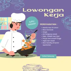 Di Butuh Koki Masak