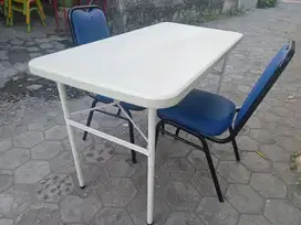 meja lipat + 2kursi