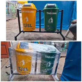 Tong sampah organik dan non organik (bs antr skitr medan)