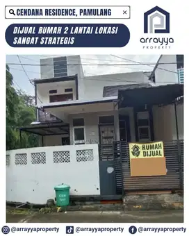DIJUAL RUMAH 1 LANTAI HOOK DI CENDANA RESIDENCE PAMULANG