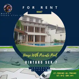 Rumah Furnished, Bagus Dan Luas engan Private Swimming Pool