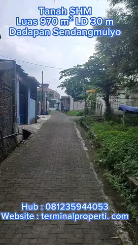 Tanah Dkt Jl Raya Dadapan Sendangmulyo Tembalang Dkt RSUD Ketileng