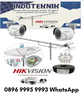 Ahli jasa pasang antena TV digital service parabola dan camera CCTV