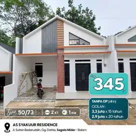 KPR Promo tanpa DP CLUSTER AS SYAKUR RESIDENCE Sgala Mider Lampung
