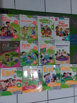 1 set buku paket kls 4 SD (bekas pakai)