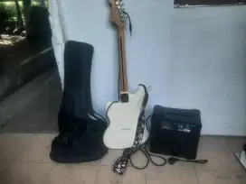 Di jual gitar listrik dan speaker nya