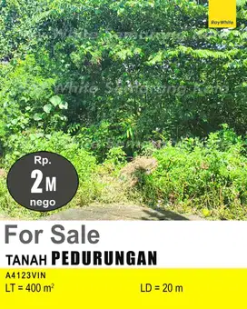 DIJUAL TANAH DI PEDURUNGAN A4123