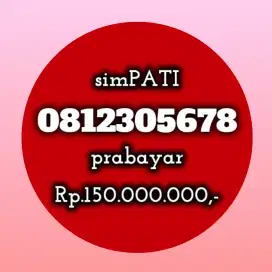 NOMOR CANTIK SIMPATI 12305678