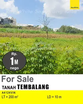 DIJUAL TANAH DI TEMBALANG A4124