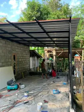 Tukang las kanopi pagar tralis mezanin dll