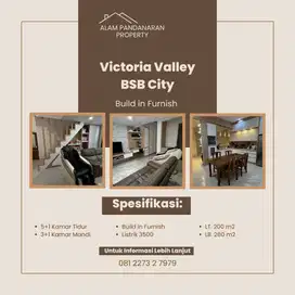 Rumah Mewah 2LT Siap Huni Victoria Valley BSB Furnish/ Build Furnish