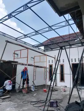 Tukang las kanopi dan wf baja berat