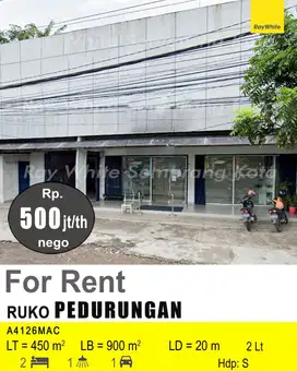 DISEWAKAN RUKO DI PEDURUNGAN A4126
