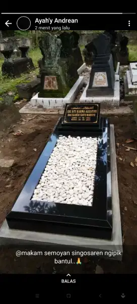 Batu nisan / kijing granit tile , granito
