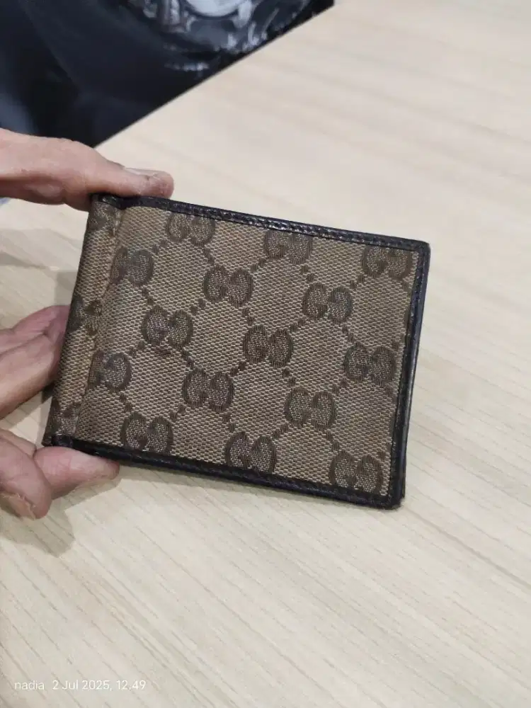 Gucci money clip vintage ori