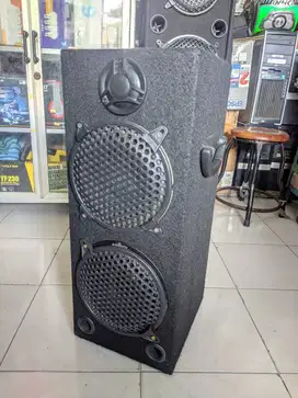 SPEAKER PASIF RAKITAN WOOFER DOUBLE SPEAKER 8 BASS MANTAP